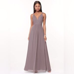 Azazie Maren Dress New With Tags size A16 Color Dusk